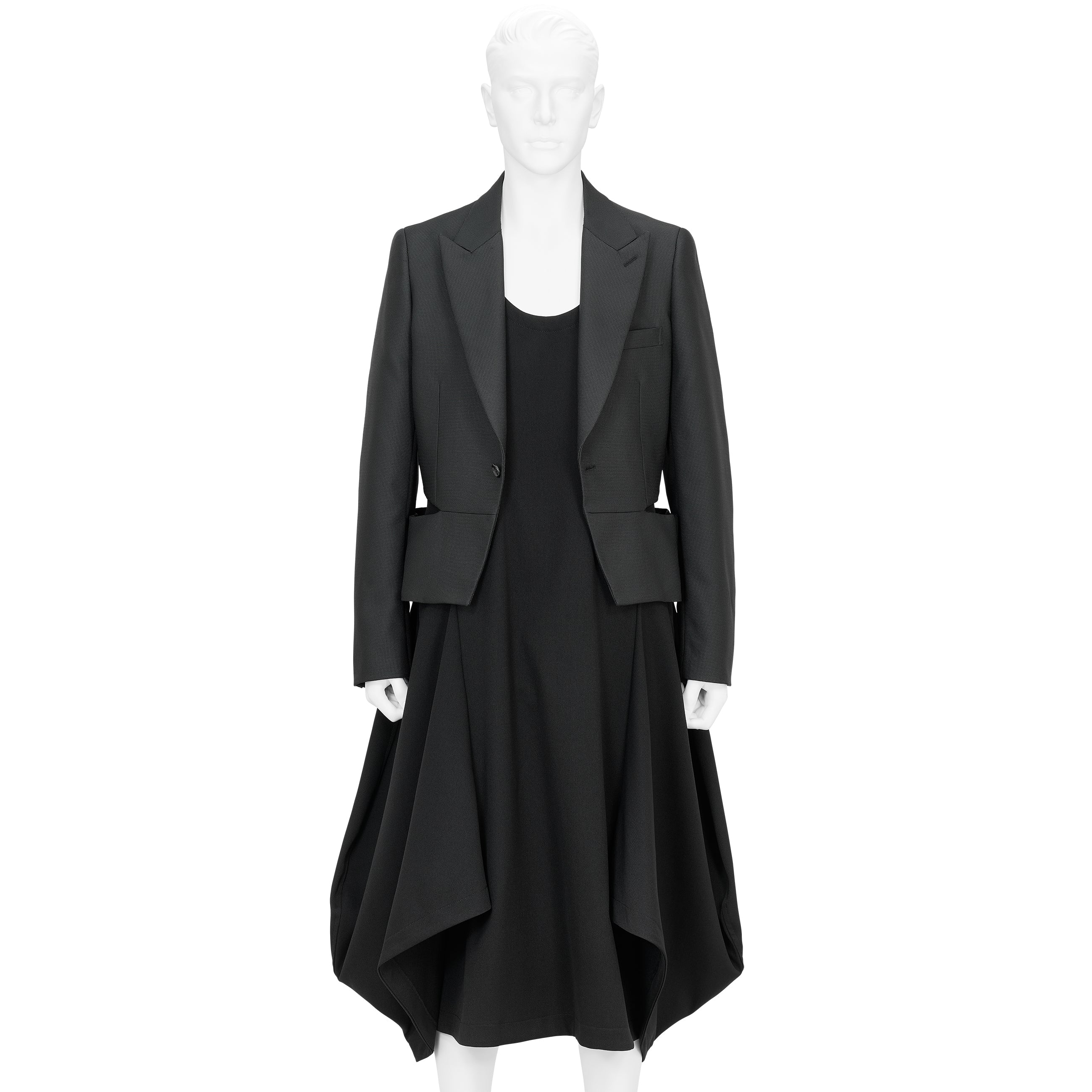 SIDE SLIT JACKET BLACK