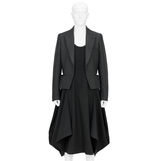 SIDE SLIT JACKET BLACK