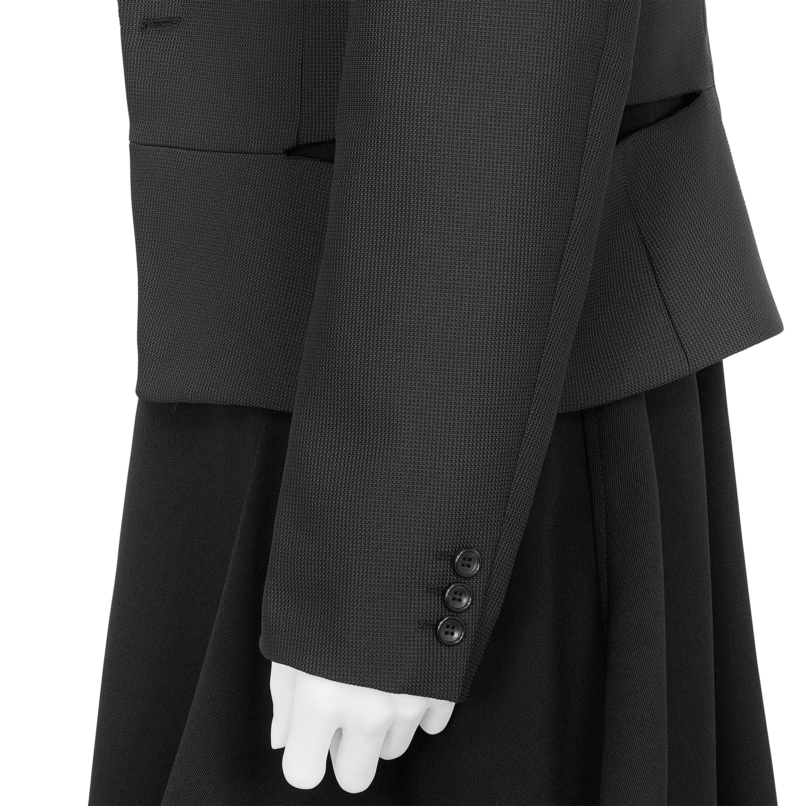 SIDE SLIT JACKET BLACK