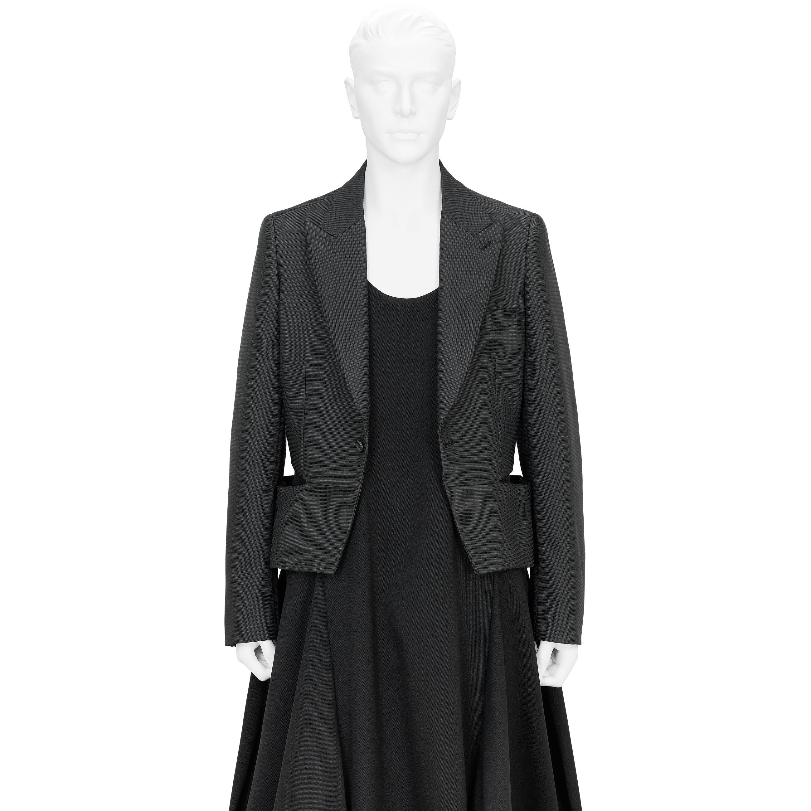 SIDE SLIT JACKET BLACK