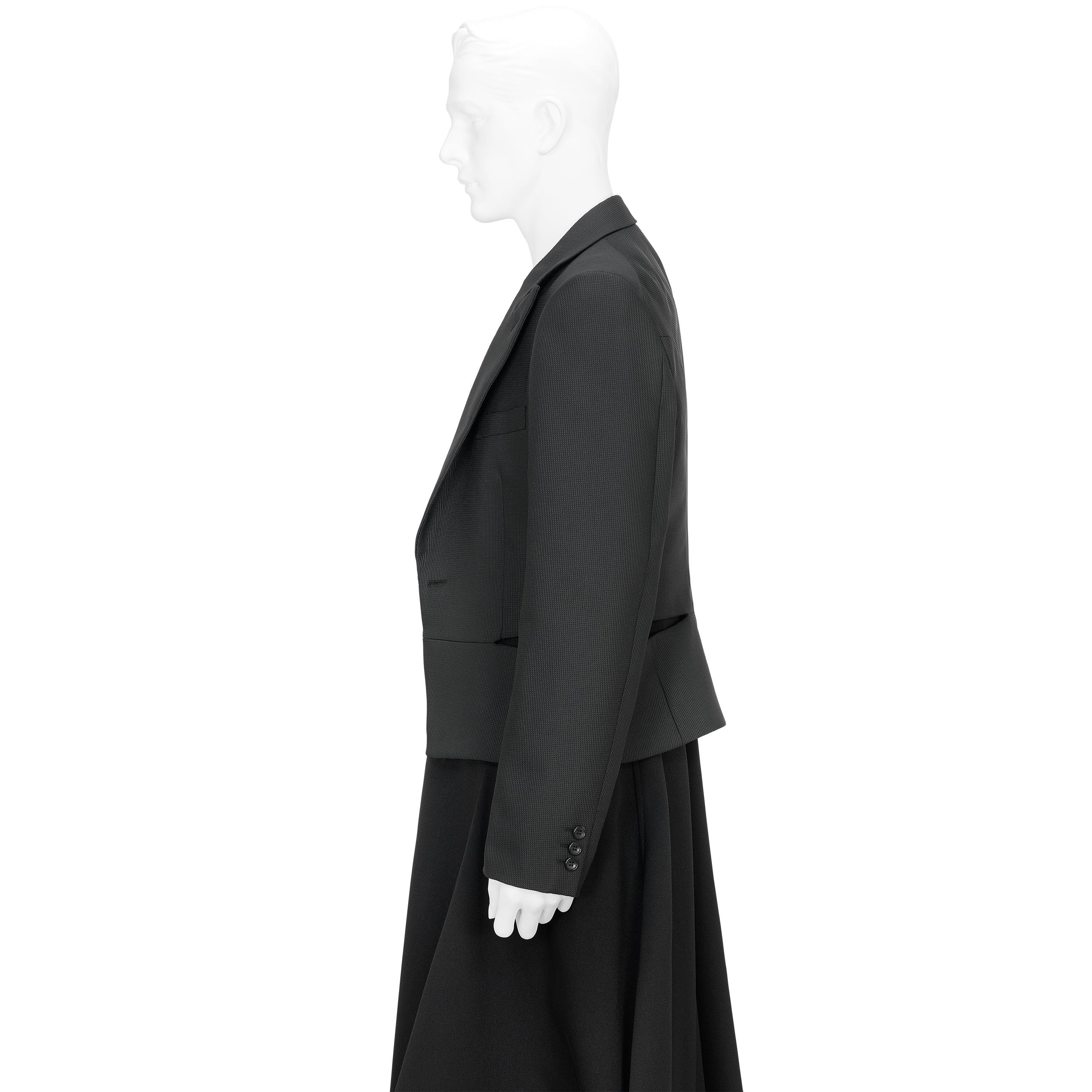 SIDE SLIT JACKET BLACK