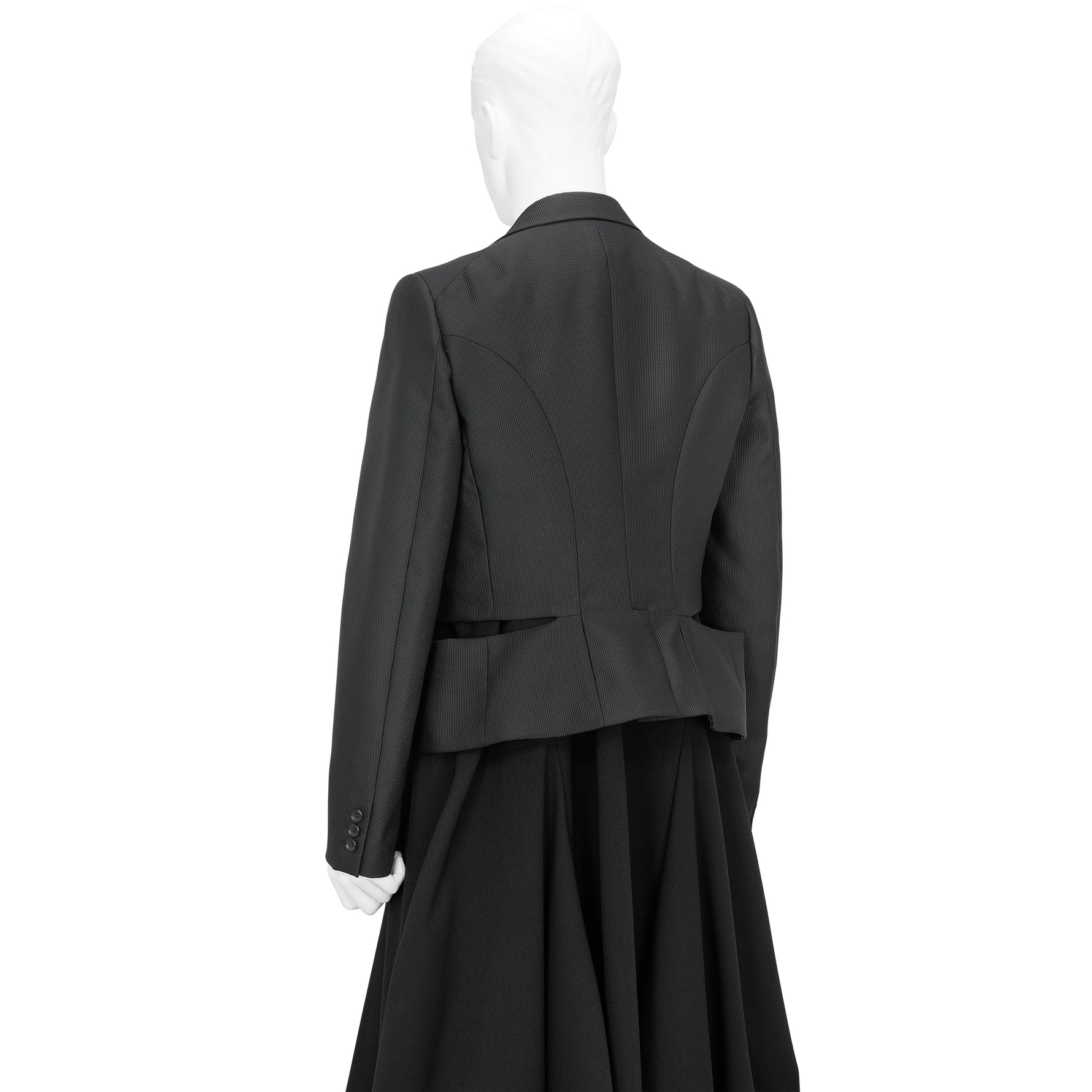 SIDE SLIT JACKET BLACK