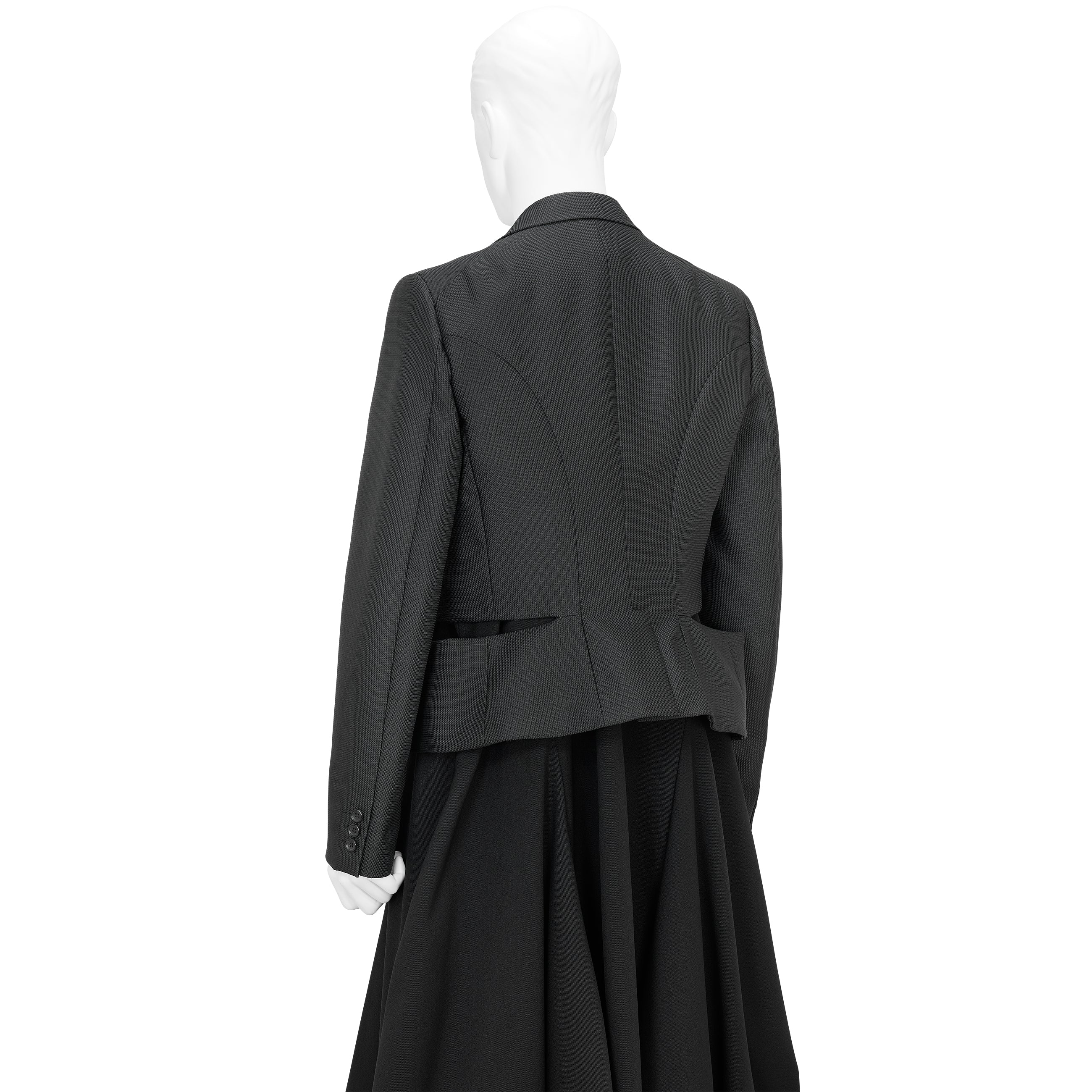 SIDE SLIT JACKET BLACK