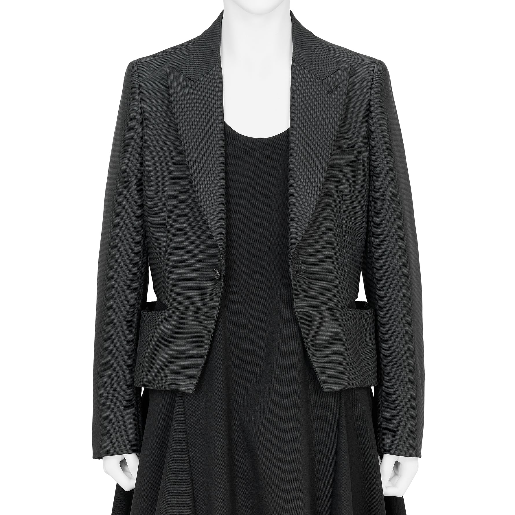 SIDE SLIT JACKET BLACK