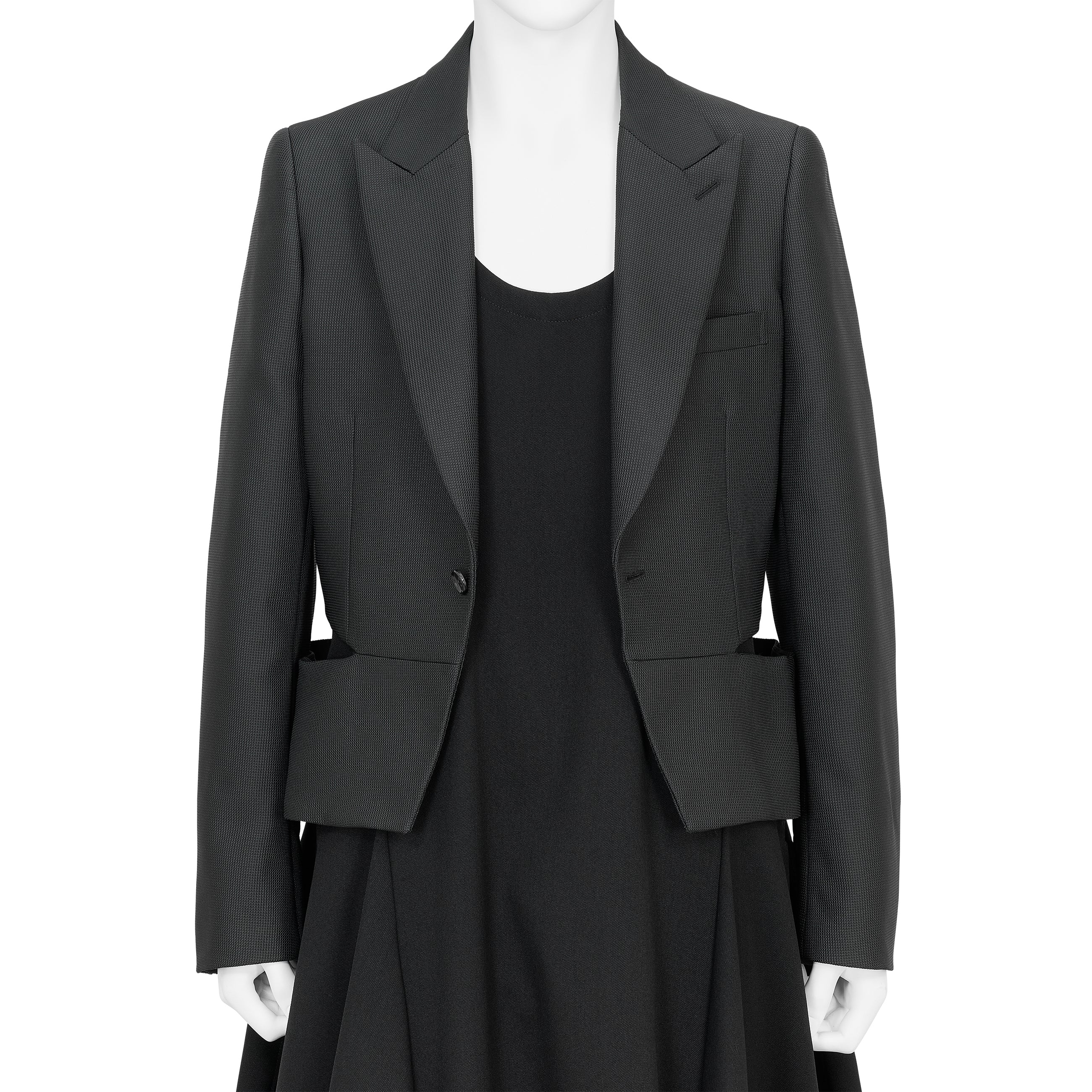 SIDE SLIT JACKET BLACK