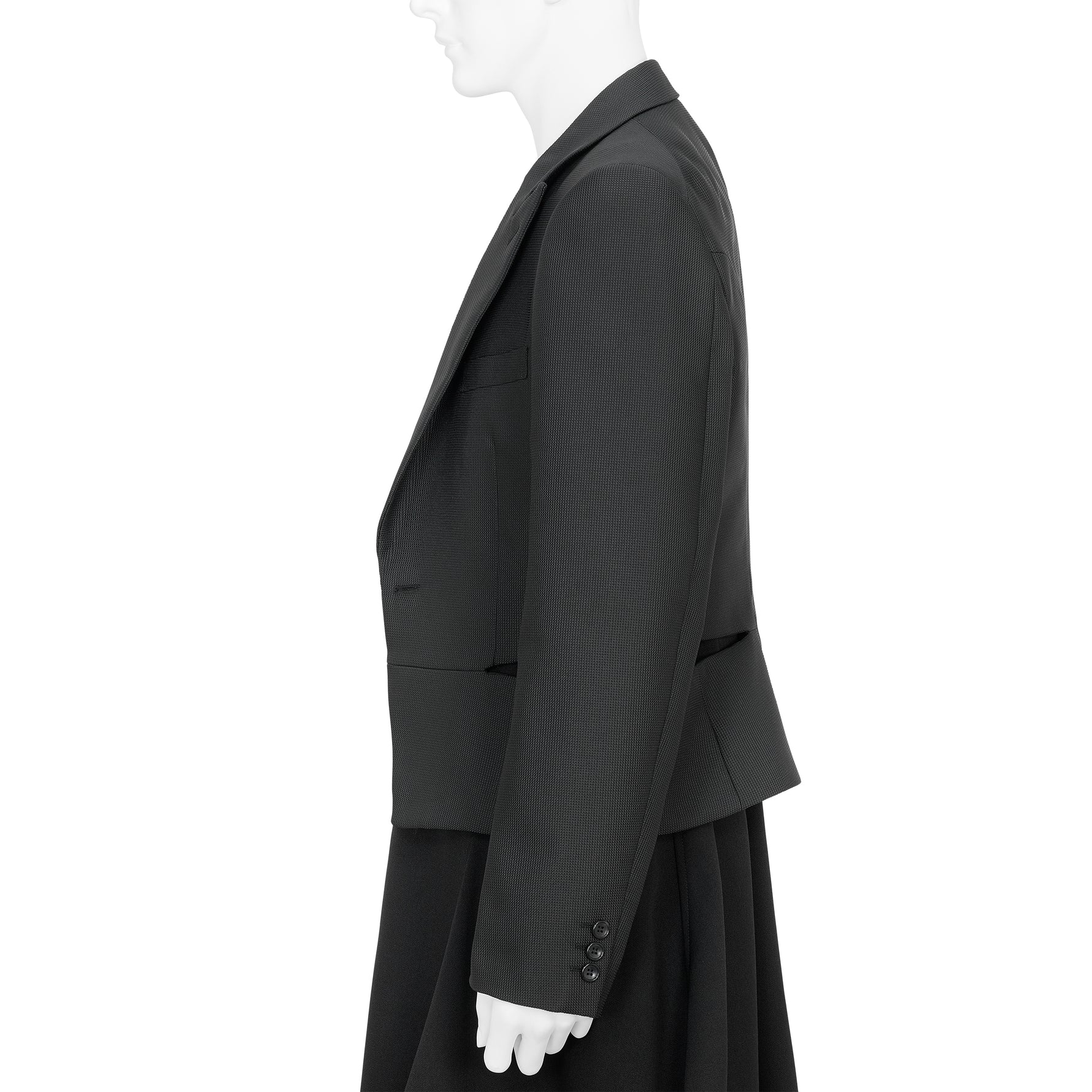 SIDE SLIT JACKET BLACK