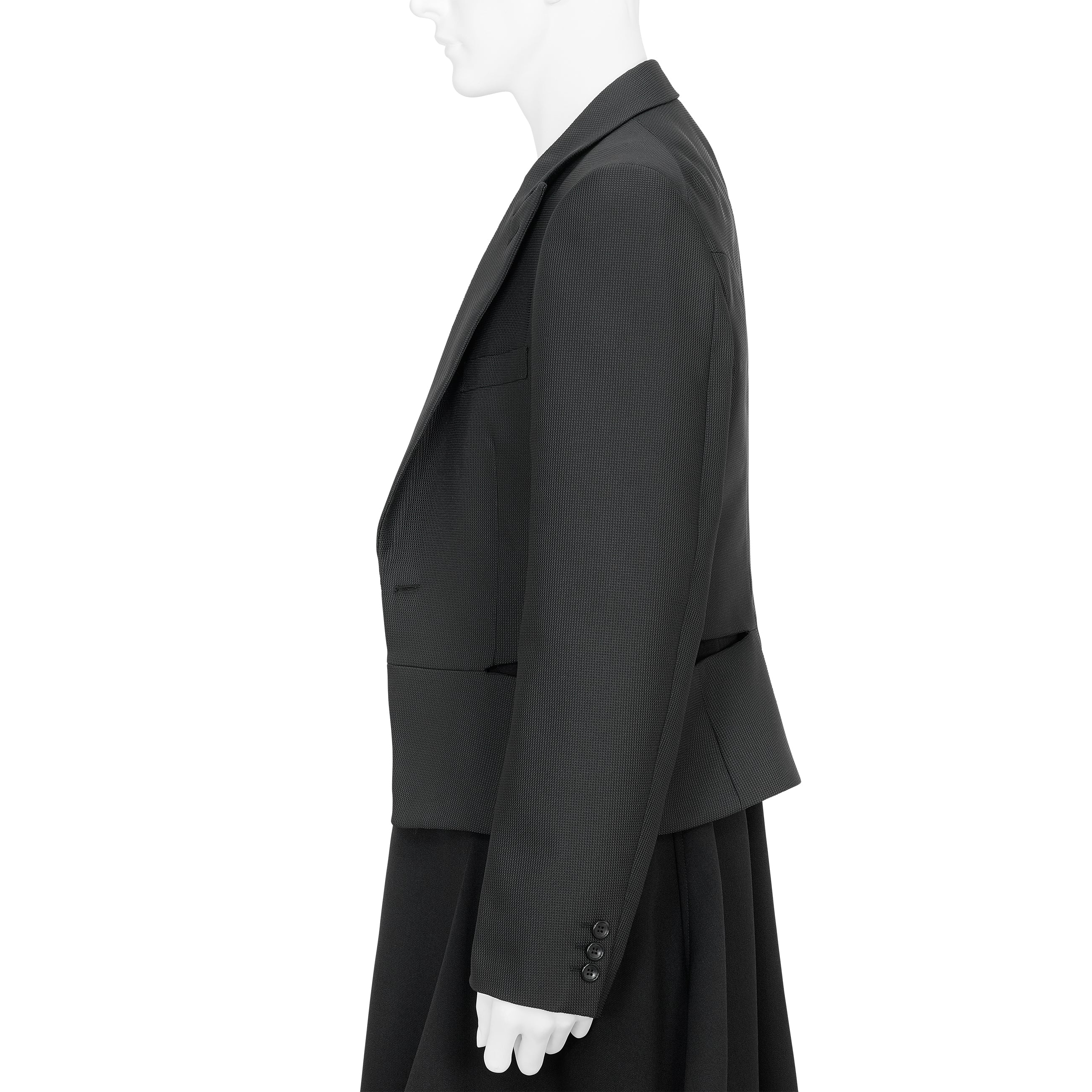 SIDE SLIT JACKET BLACK