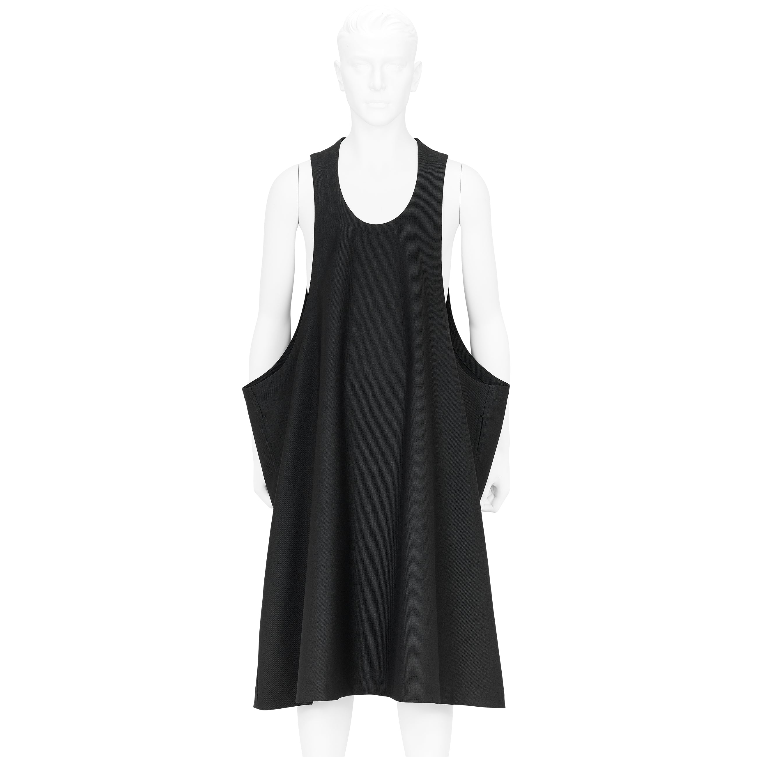 SQUARE JUMPER DRESS BLACK