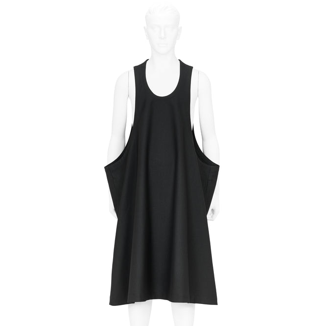 SQUARE JUMPER DRESS BLACK