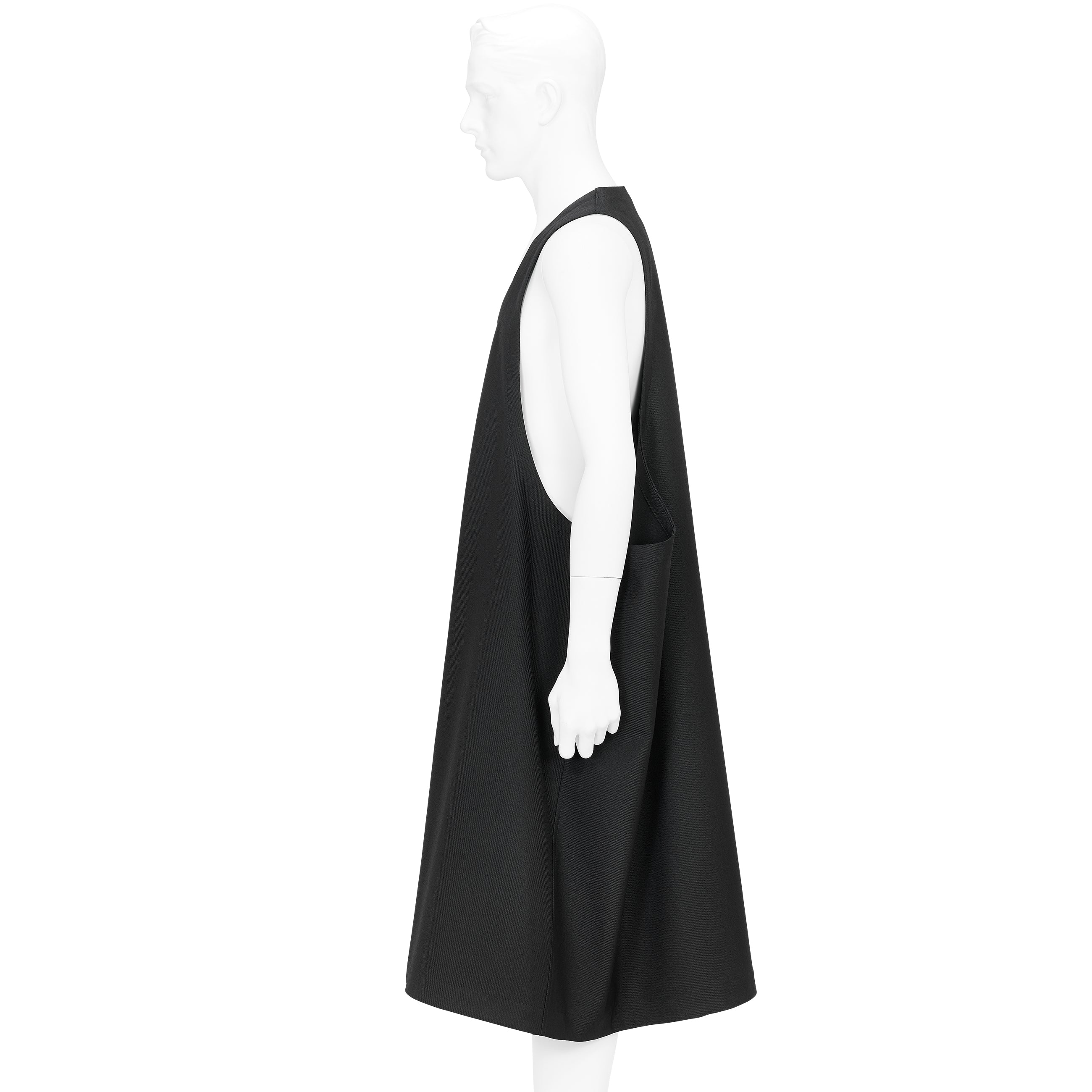 SQUARE JUMPER DRESS BLACK