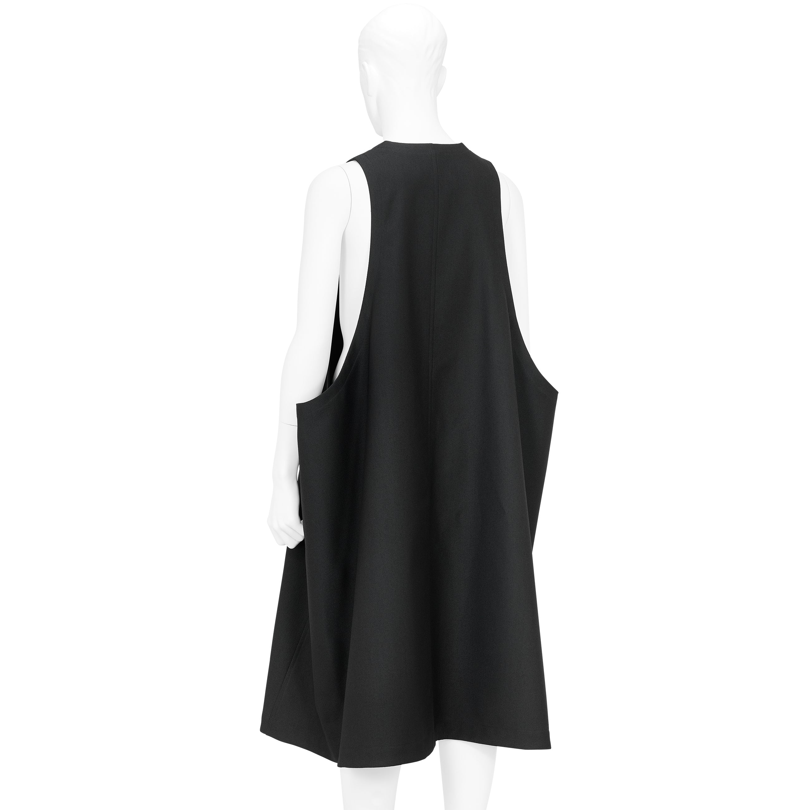 SQUARE JUMPER DRESS BLACK