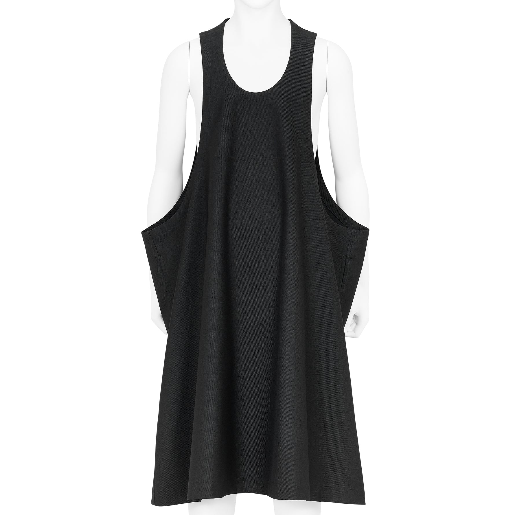 SQUARE JUMPER DRESS BLACK