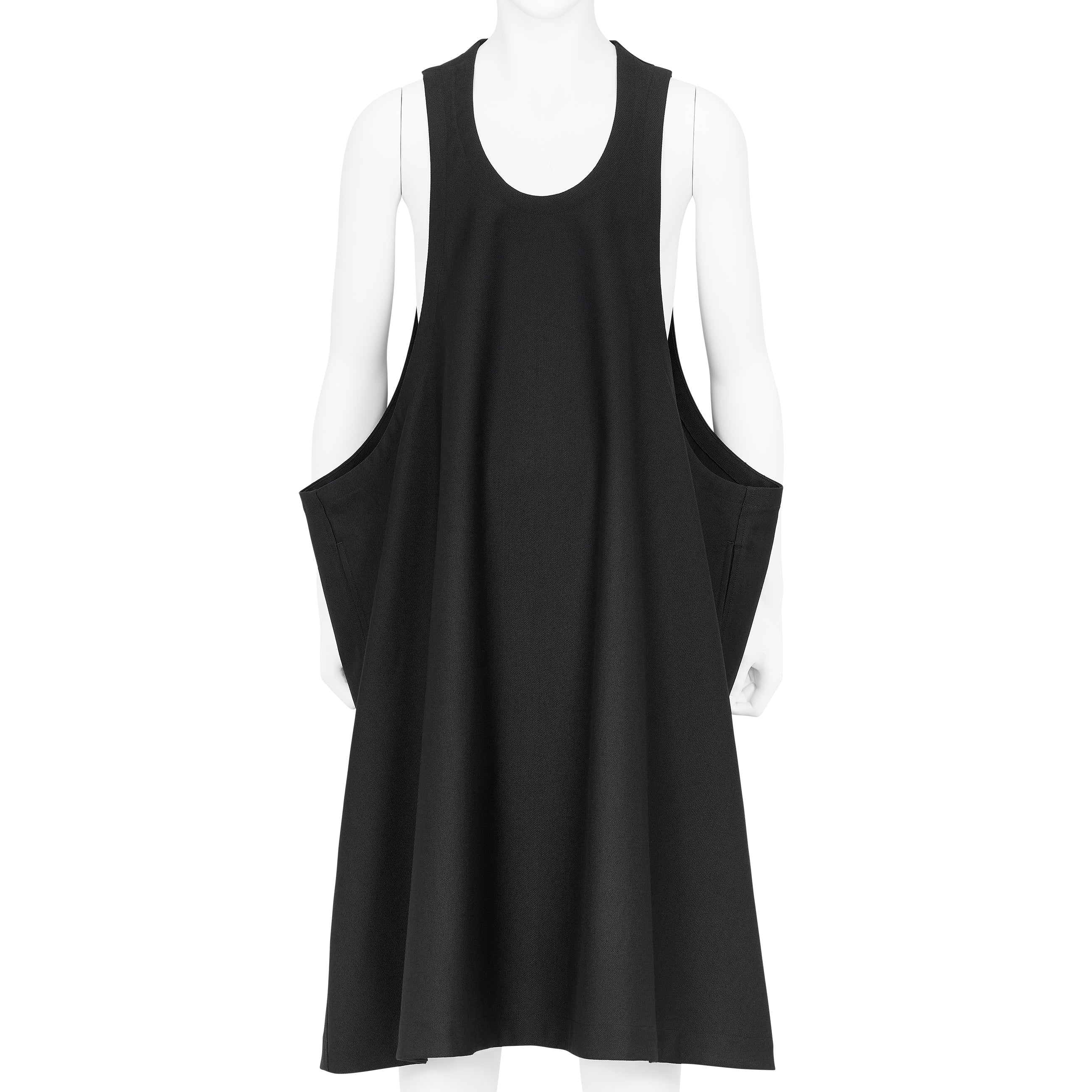SQUARE JUMPER DRESS BLACK