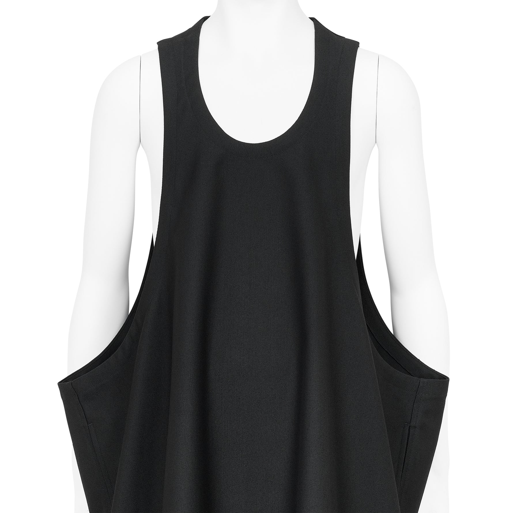 SQUARE JUMPER DRESS BLACK