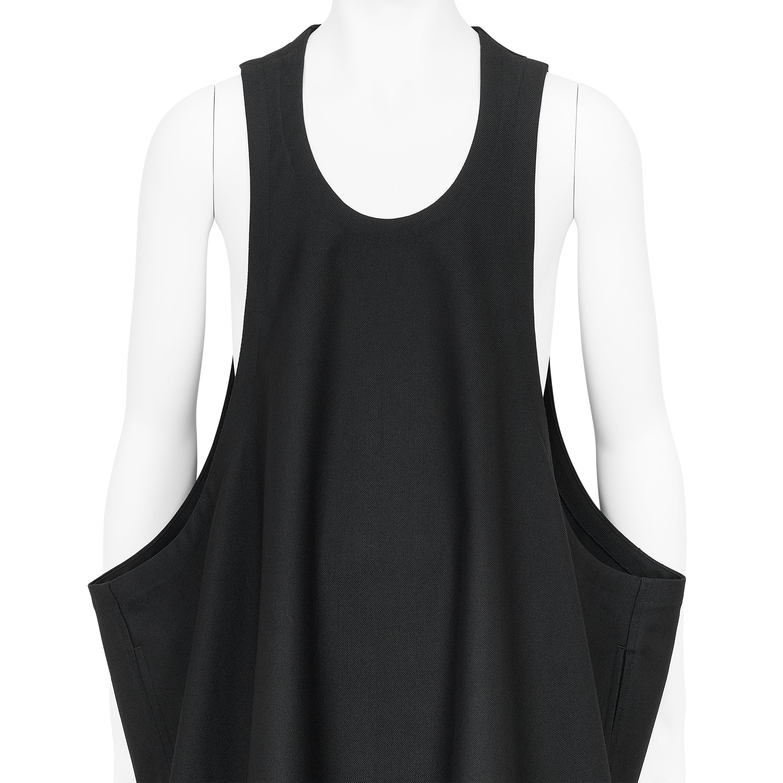 SQUARE JUMPER DRESS BLACK