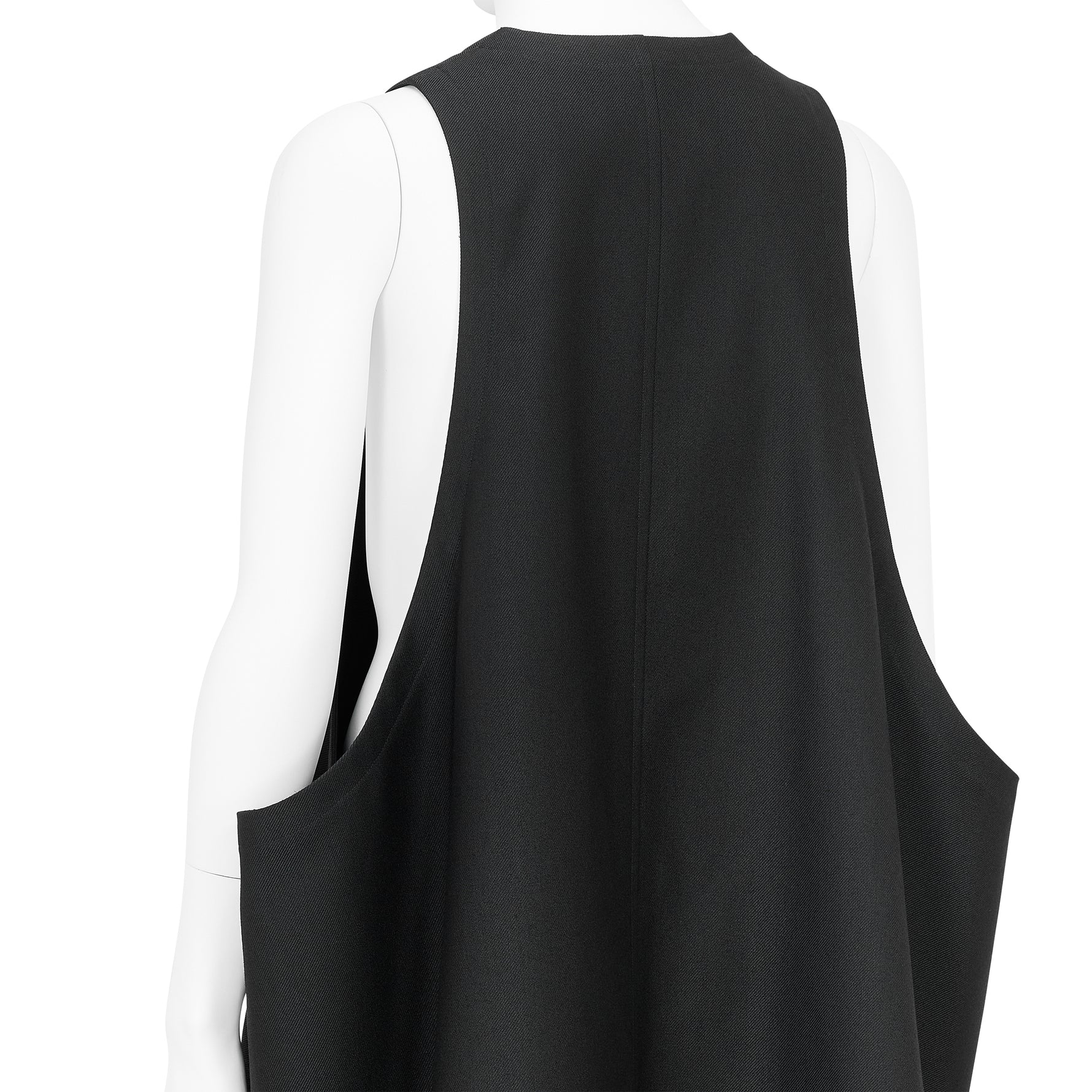 SQUARE JUMPER DRESS BLACK