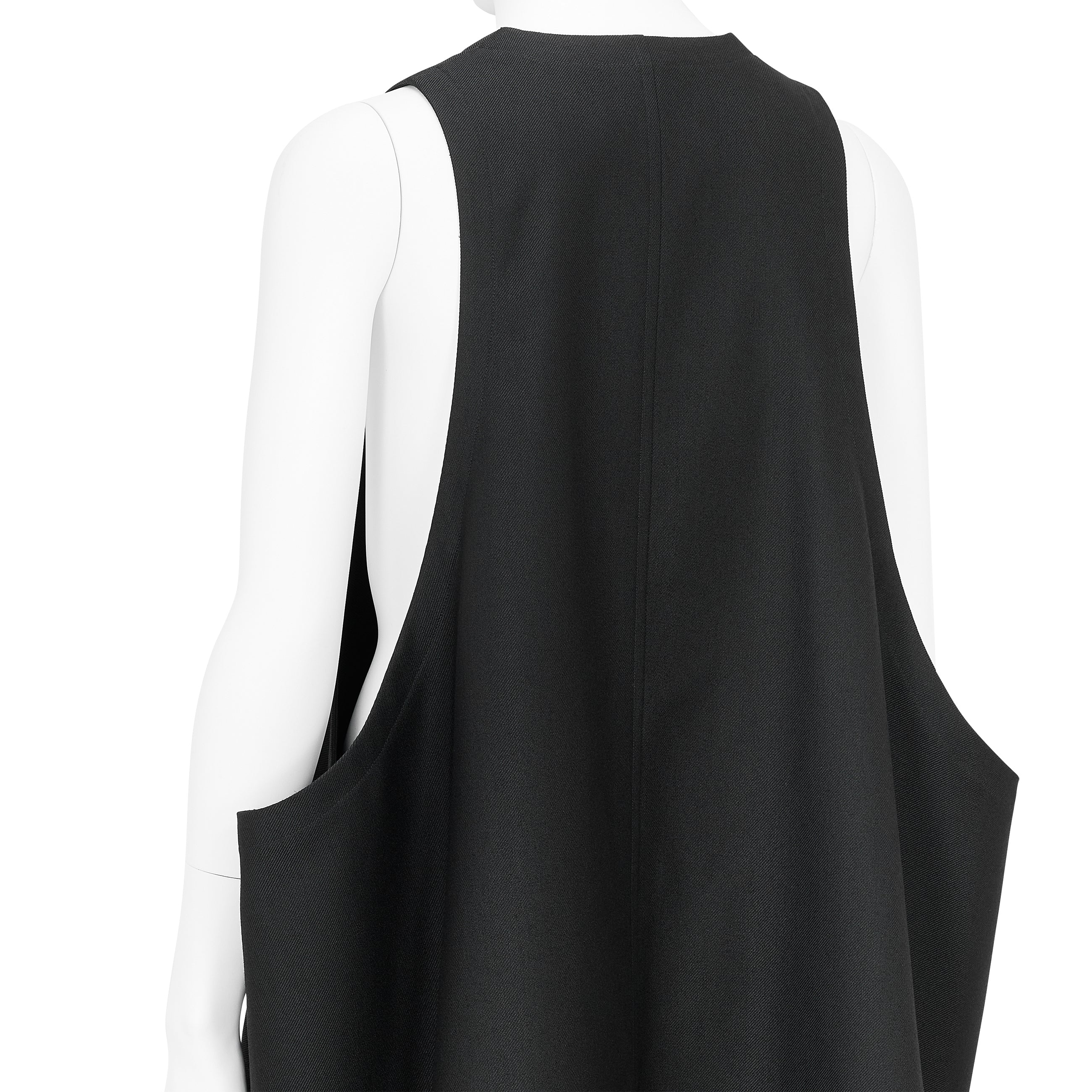 SQUARE JUMPER DRESS BLACK