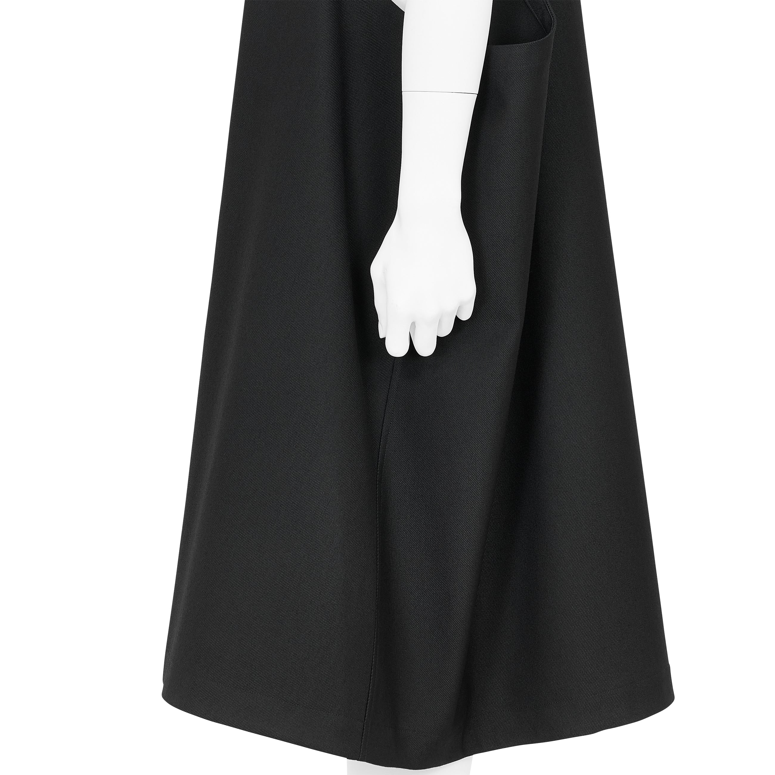 SQUARE JUMPER DRESS BLACK