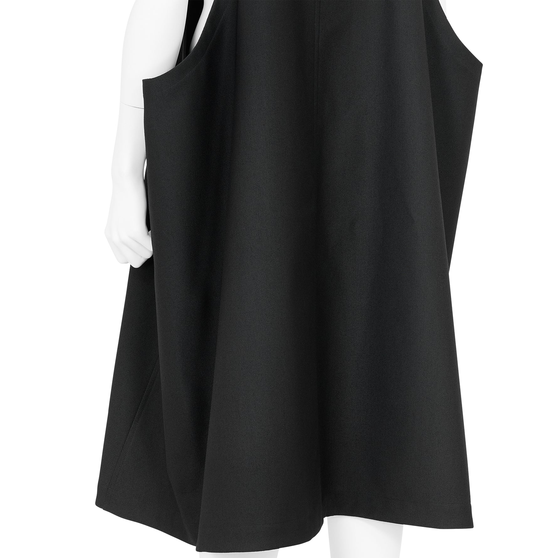 SQUARE JUMPER DRESS BLACK