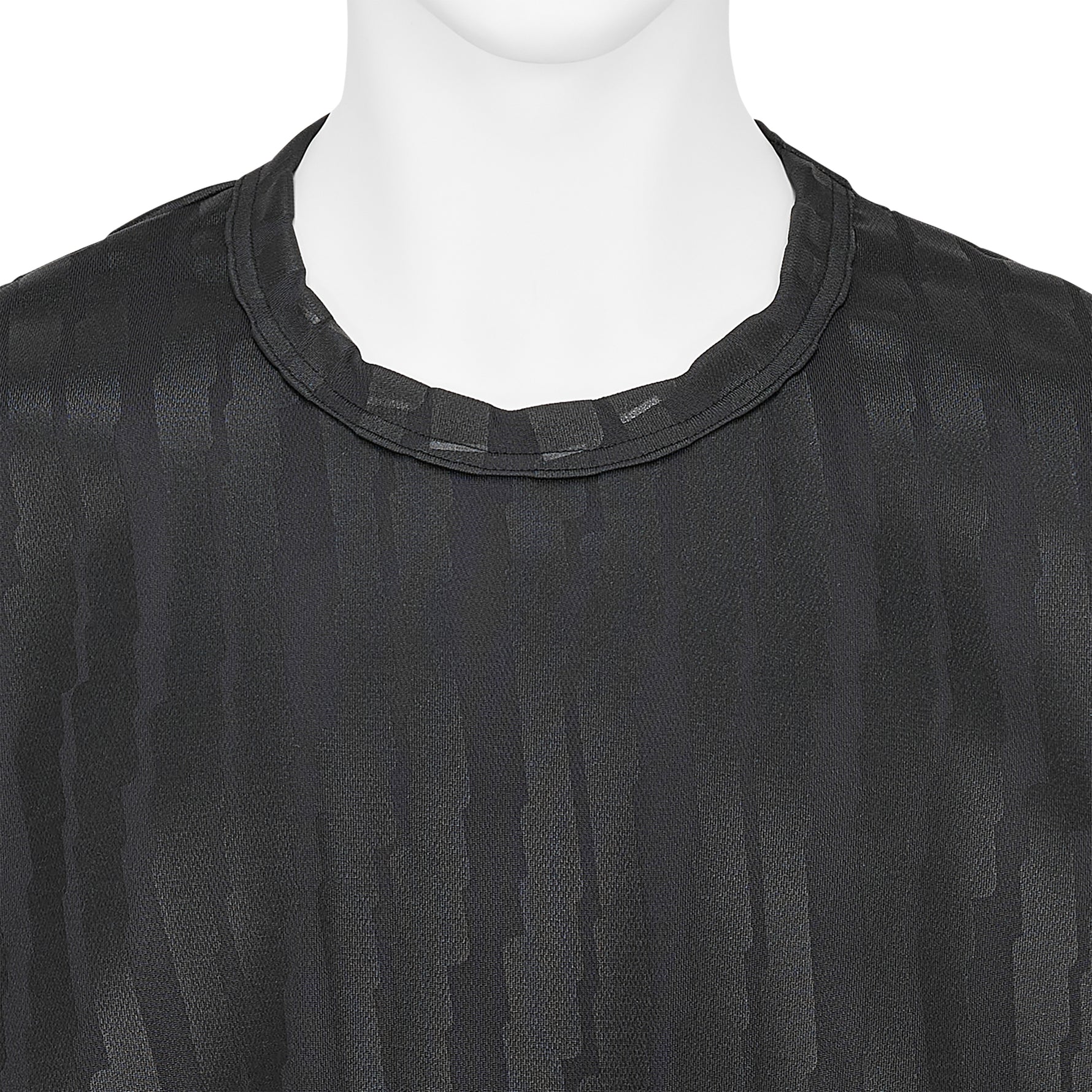POLYESTER PRINT TEE BLACK BLACK