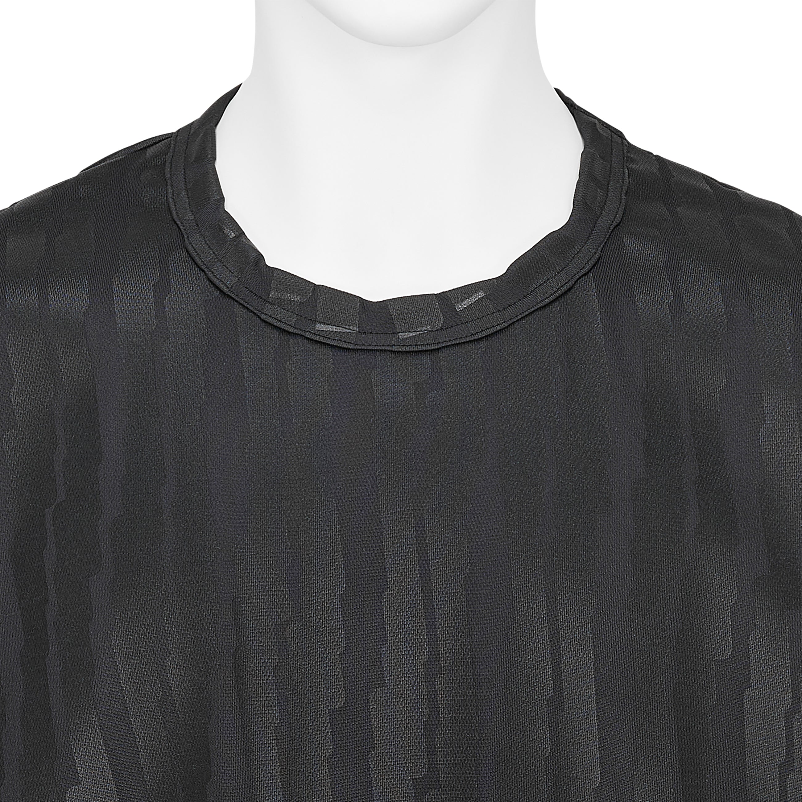 POLYESTER PRINT TEE BLACK BLACK