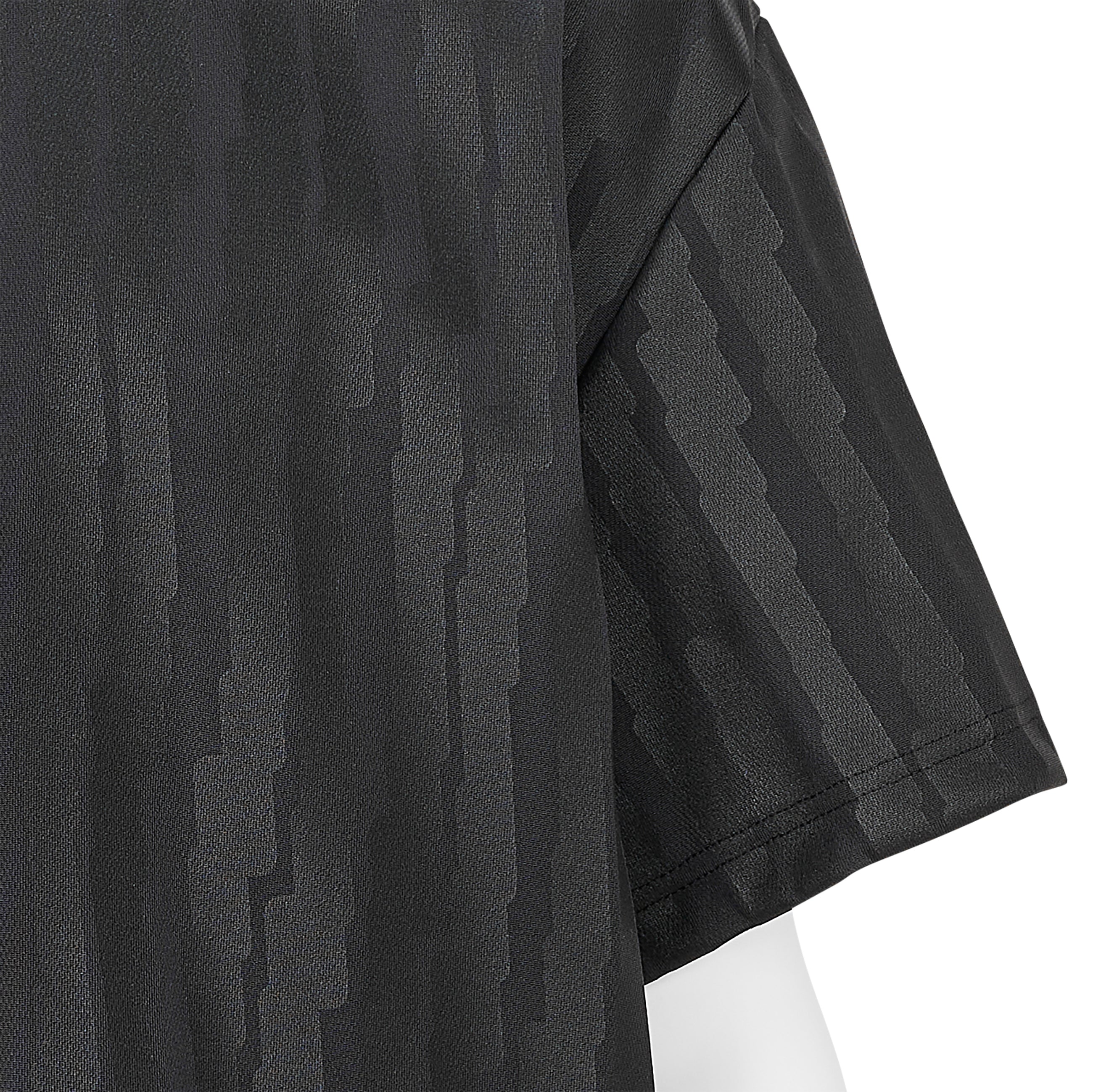 POLYESTER PRINT TEE BLACK BLACK