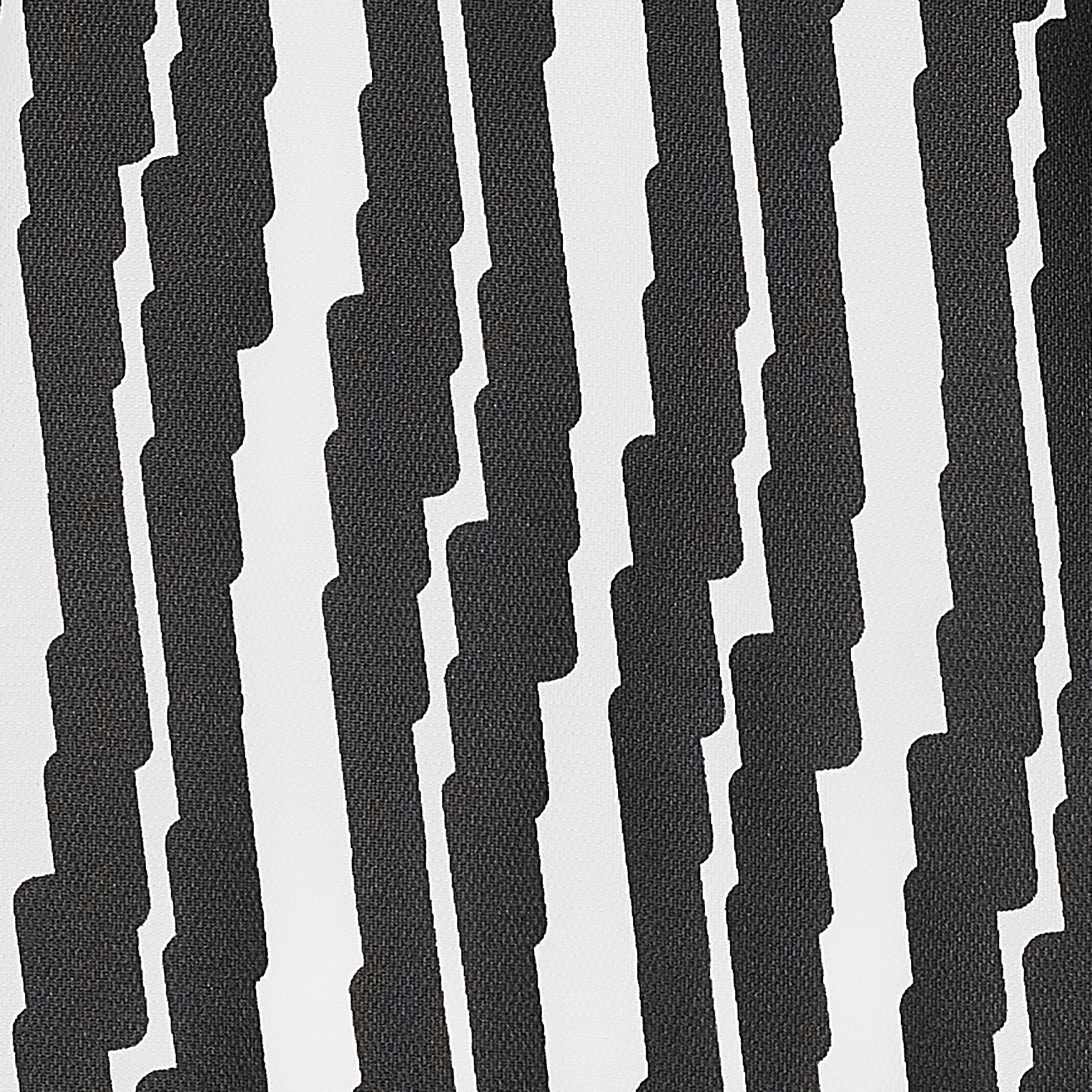 POLYESTER PRINT TEE SHIRT WHITE BLACK