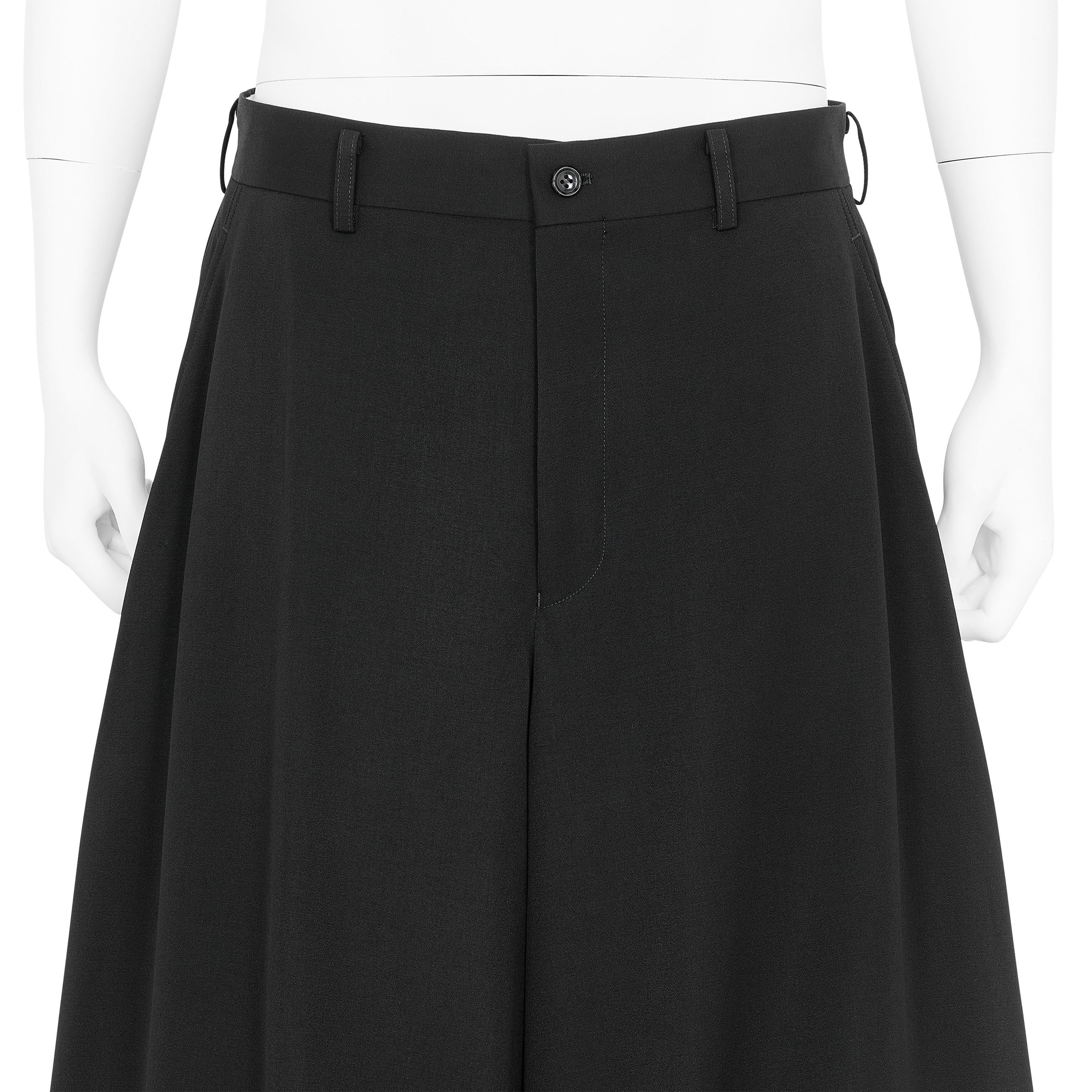 WOOL DOESKIN JODHPURS PANTS BLACK
