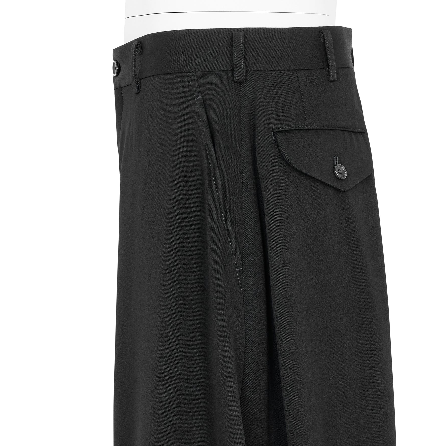 WOOL DOESKIN JODHPURS PANTS BLACK