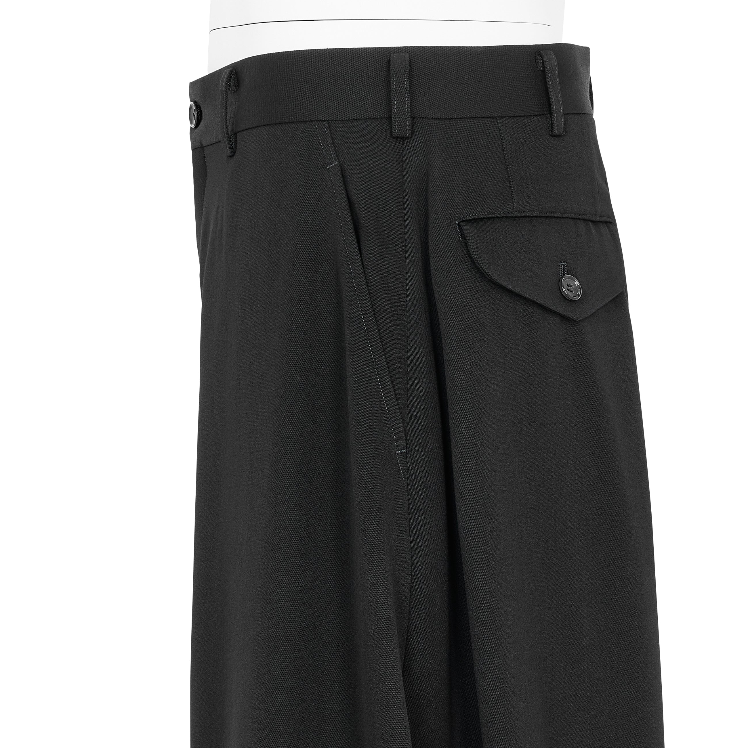 WOOL DOESKIN JODHPURS PANTS BLACK