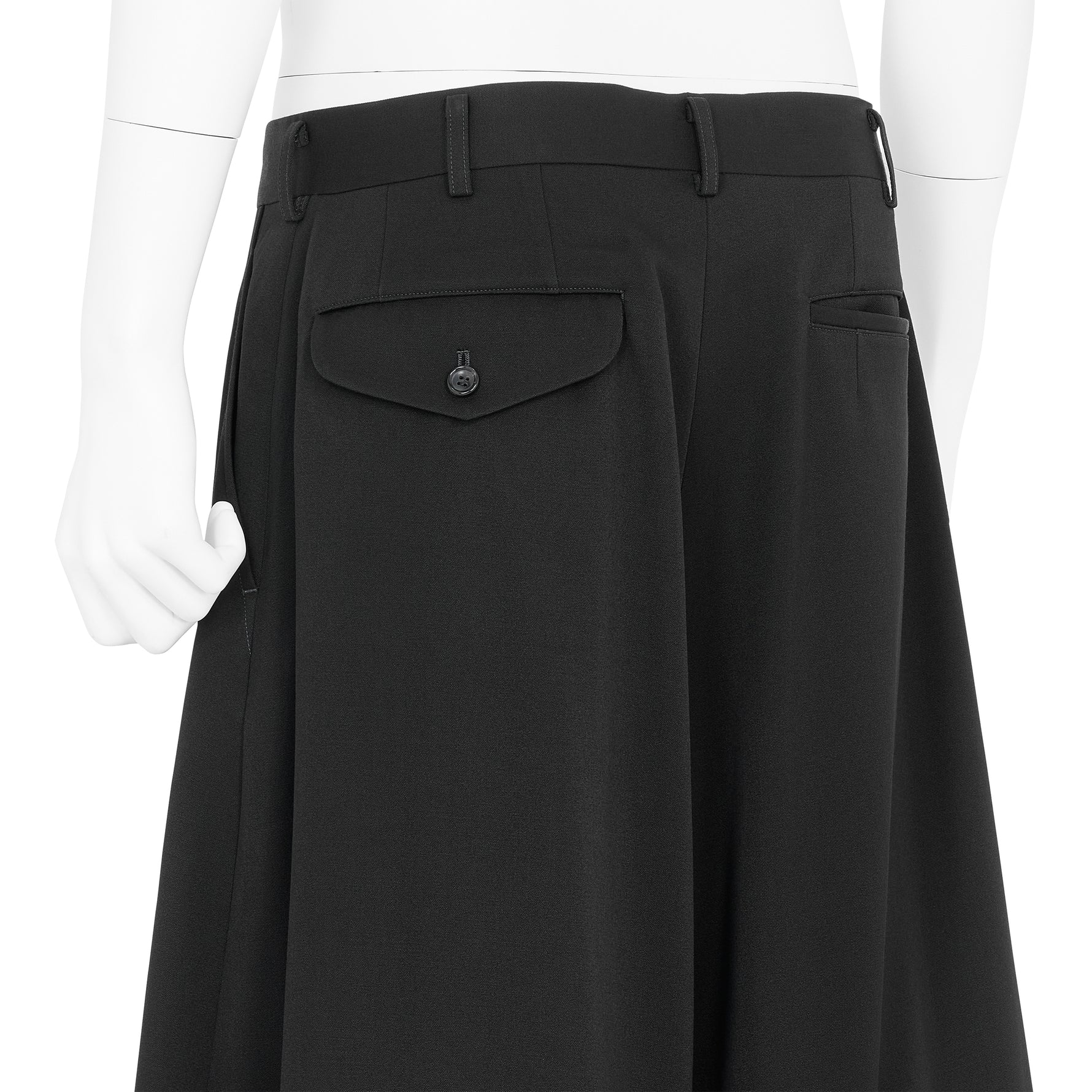 WOOL DOESKIN JODHPURS PANTS BLACK