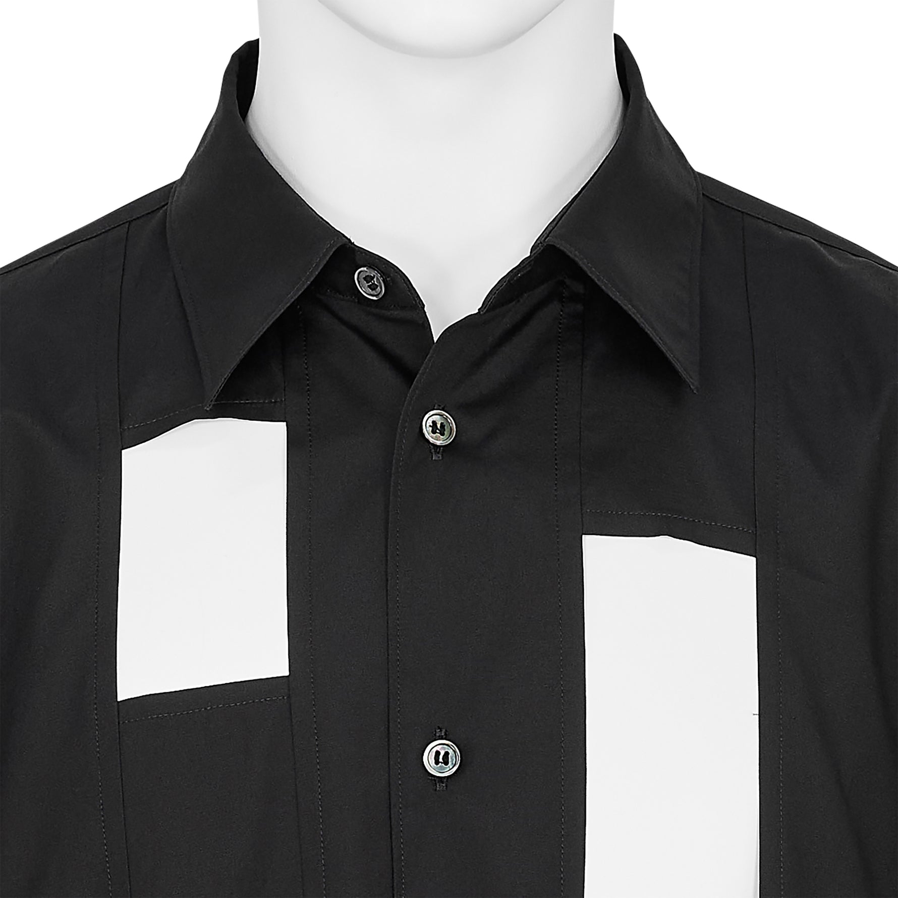 PANEL SHIRT BLACK