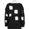COTTON POLYESTER PULLOVER BLACK