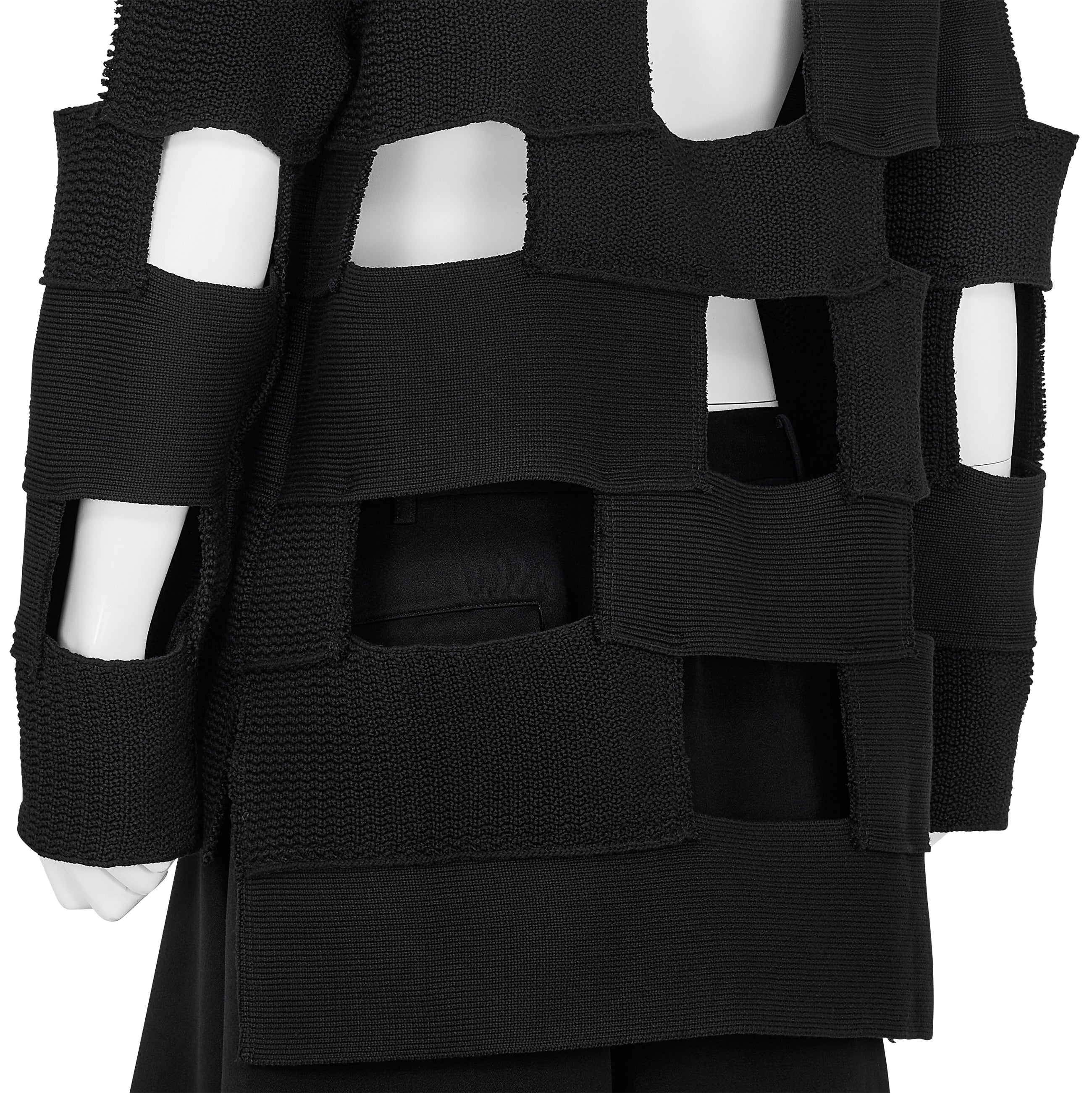 COTTON POLYESTER PULLOVER BLACK