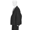 POLYESTER WINDOWPANE CHECK JACKET BLACK