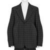 POLYESTER WINDOWPANE CHECK JACKET BLACK