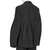 POLYESTER WINDOWPANE CHECK JACKET BLACK