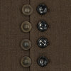 WOOL JACKET WITH BUTTON TOP BROWN
