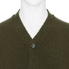CARDIGAN WITH ASYMMETRY PARTS OLIVE MULTI