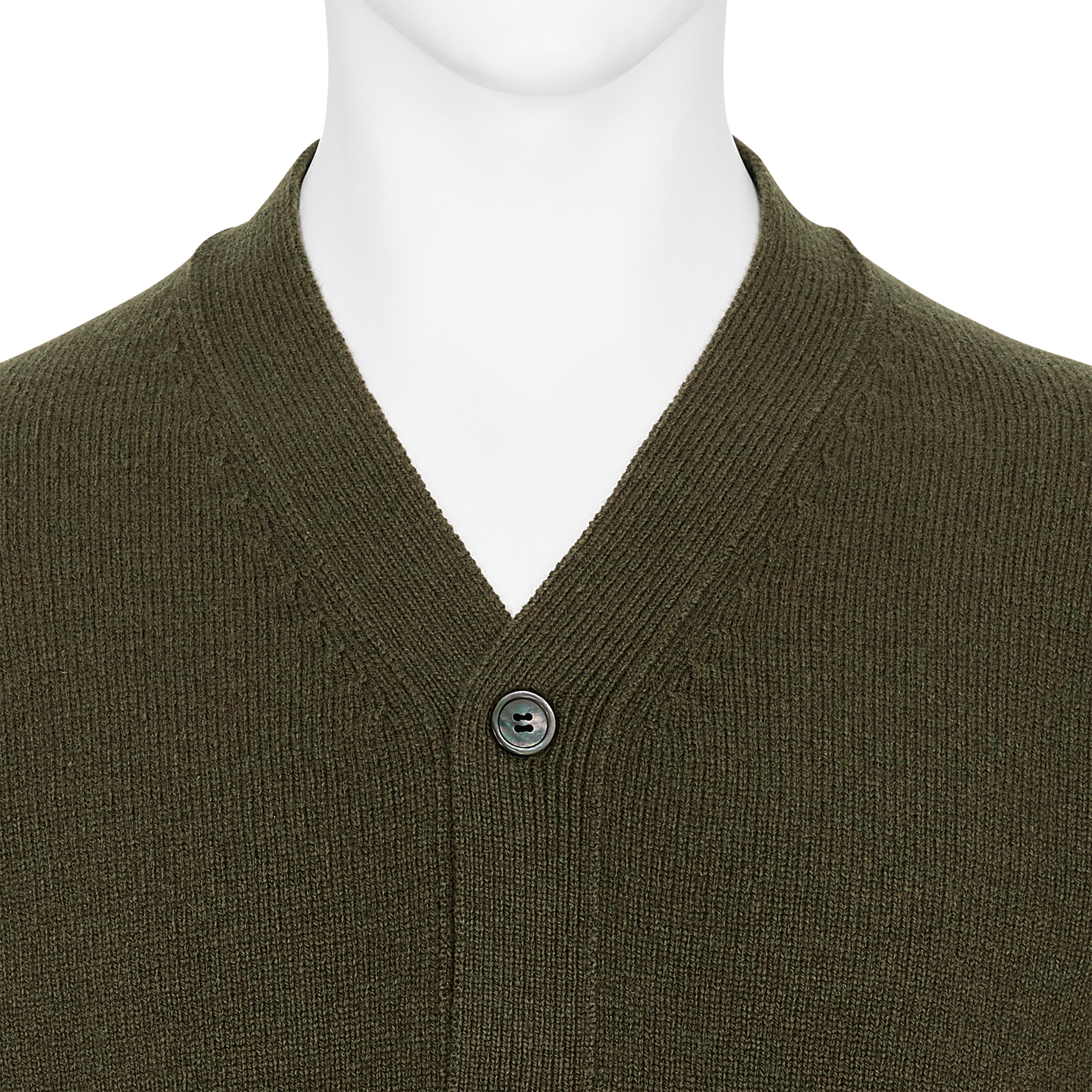 CARDIGAN WITH ASYMMETRY PARTS OLIVE MULTI