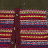 CARDIGAN WITH ASYMMETRY PARTS OLIVE MULTI