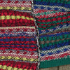 CREW NECK KNIT WITH ASYMMETRY PARTS OLIVE MULTI