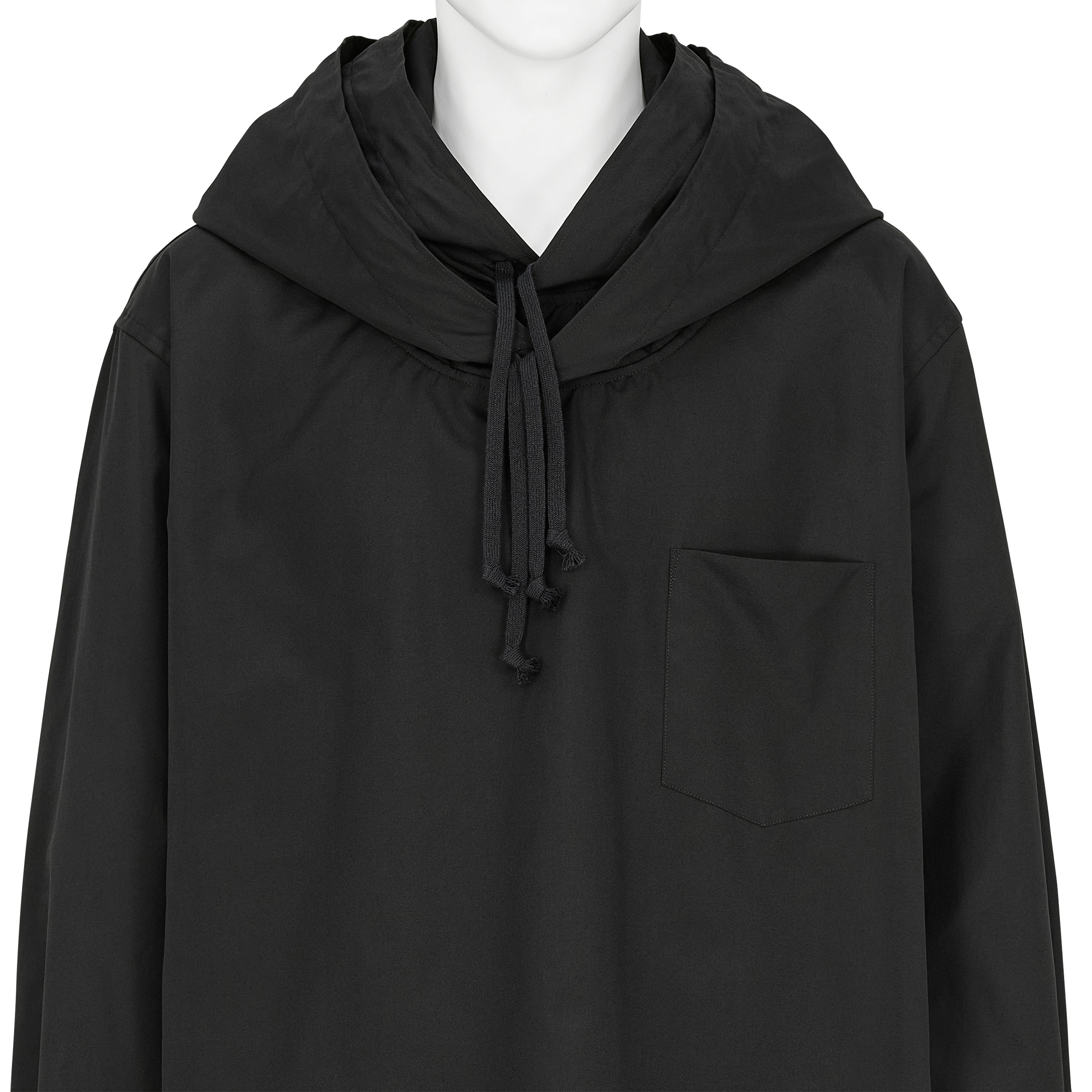 commedesgarcons homme plus ダブルフード シャツ DOUBLE LAYERED HOOD SHIRT BLACK - COMME des GARÇONS HOMME PLUS