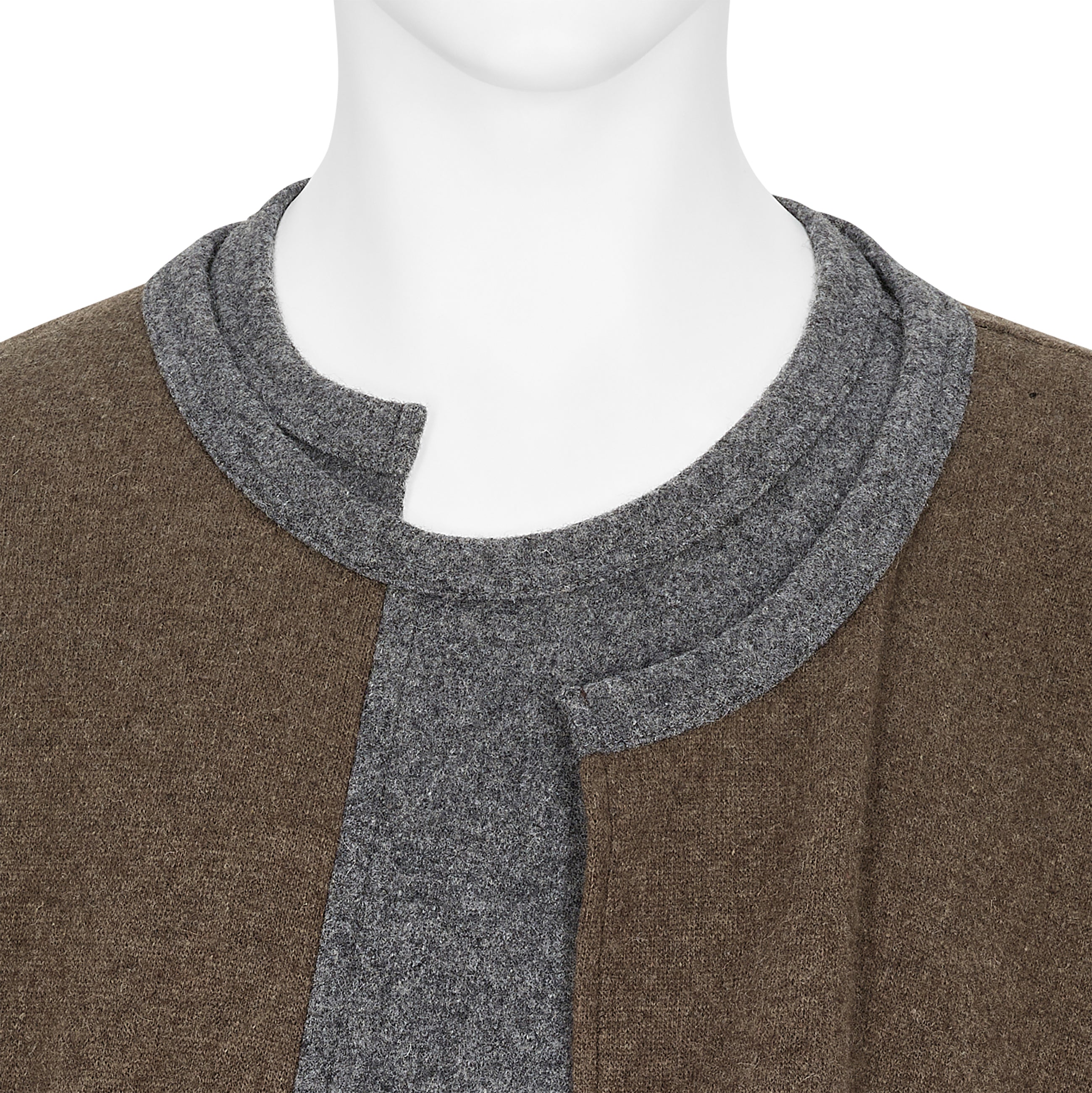 LAYER KNIT BROWN GREY