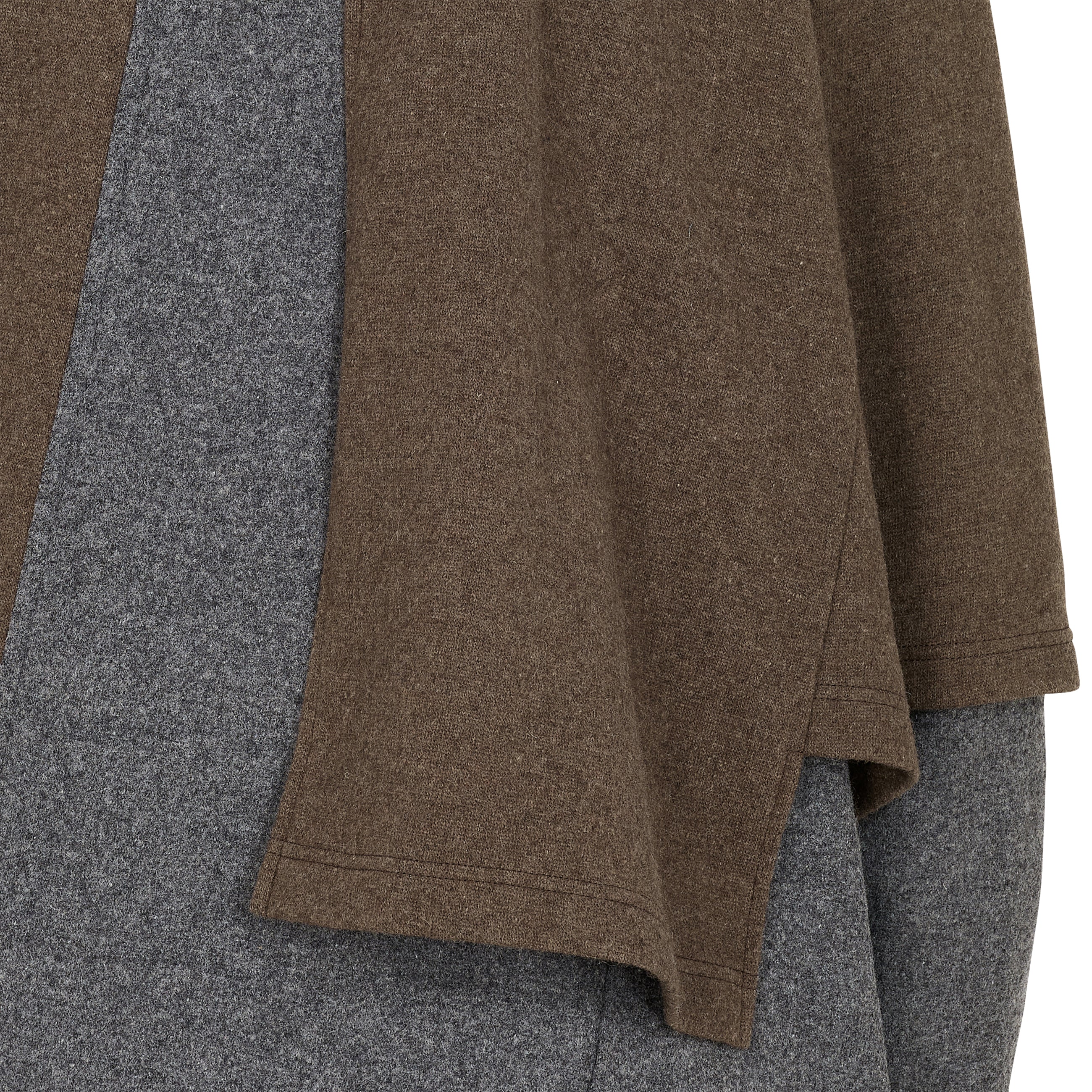 LAYER KNIT BROWN GREY