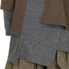 LAYER KNIT BROWN GREY