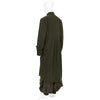 MIX CUT AWAY COAT DARK OLIVE