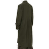MIX CUT AWAY COAT DARK OLIVE