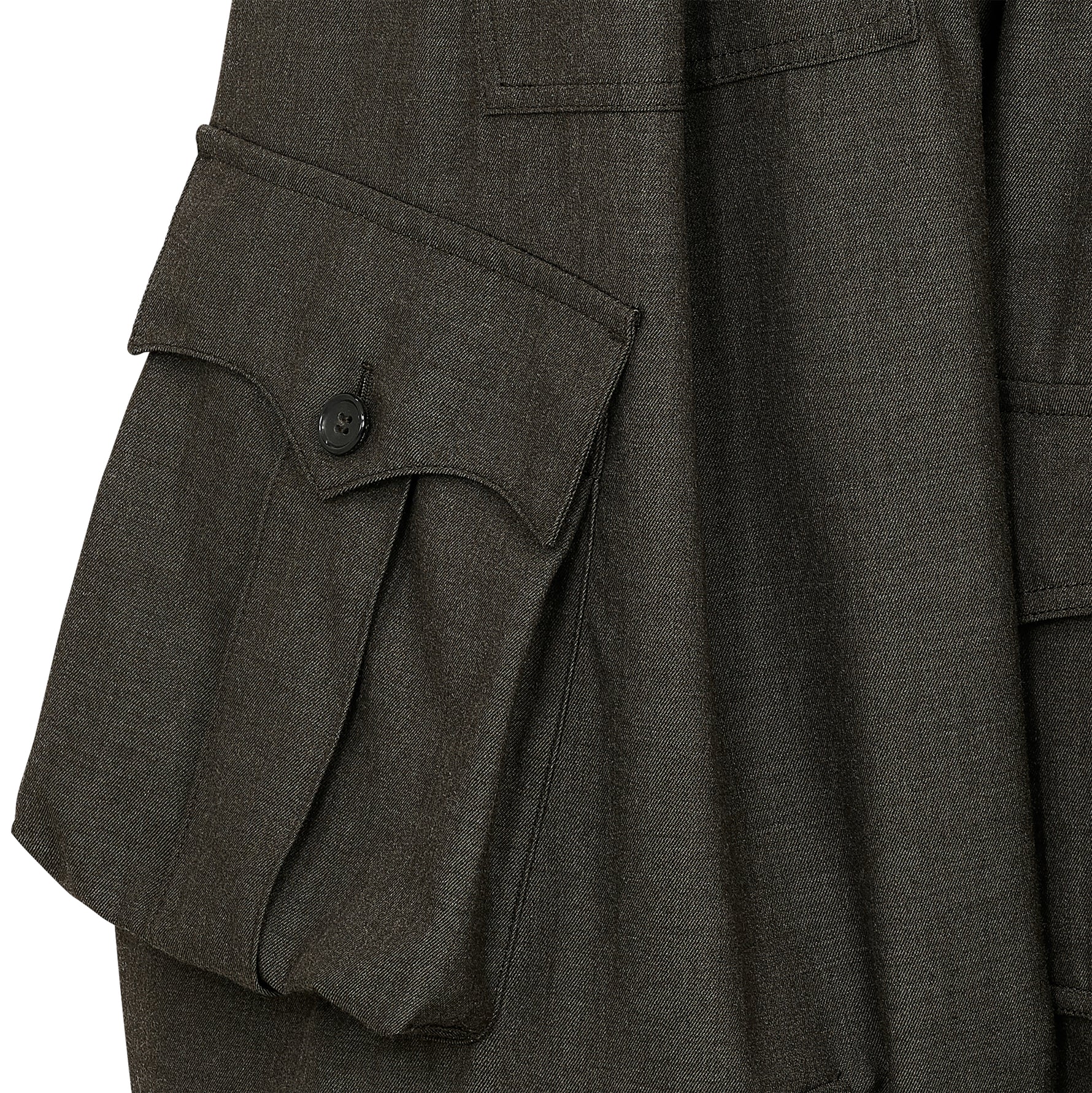 WOOL JODHPURS PANTS WITH POCKET GREY GREEN