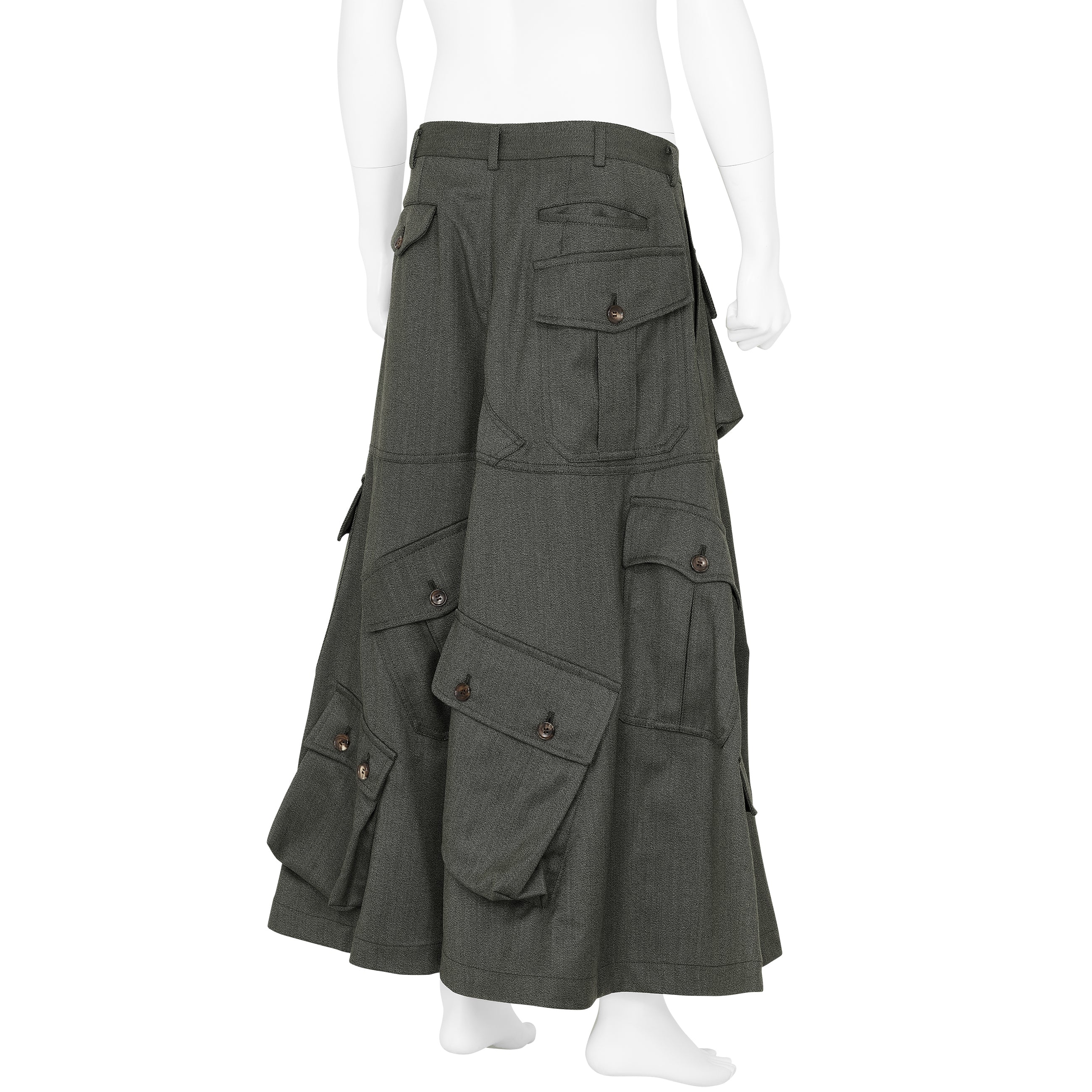 COMME des GARÇONS 裾多重ボリュームスカート　2022SS COMME DES GARCONS | FLORAL CHIFFON SKIRT